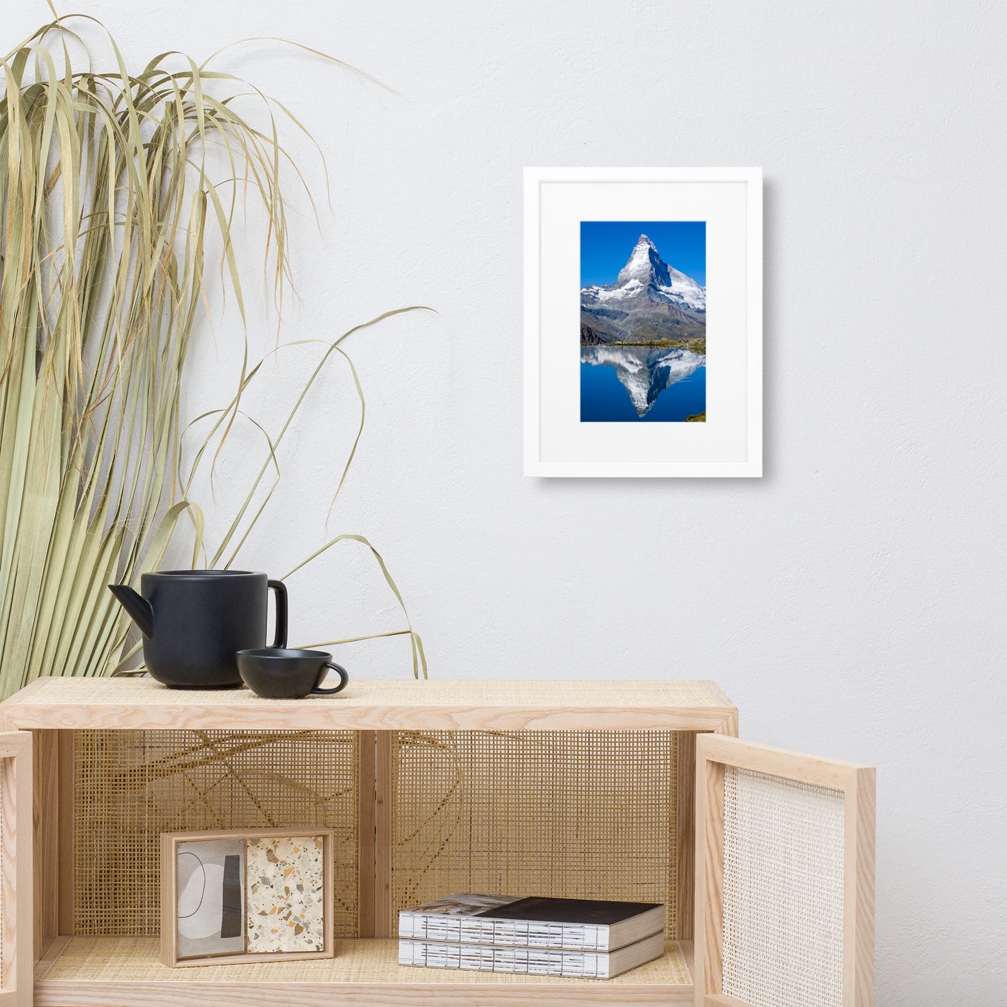 The Matterhorn in Switzerland - Matte Paper Framed Poster With Mat