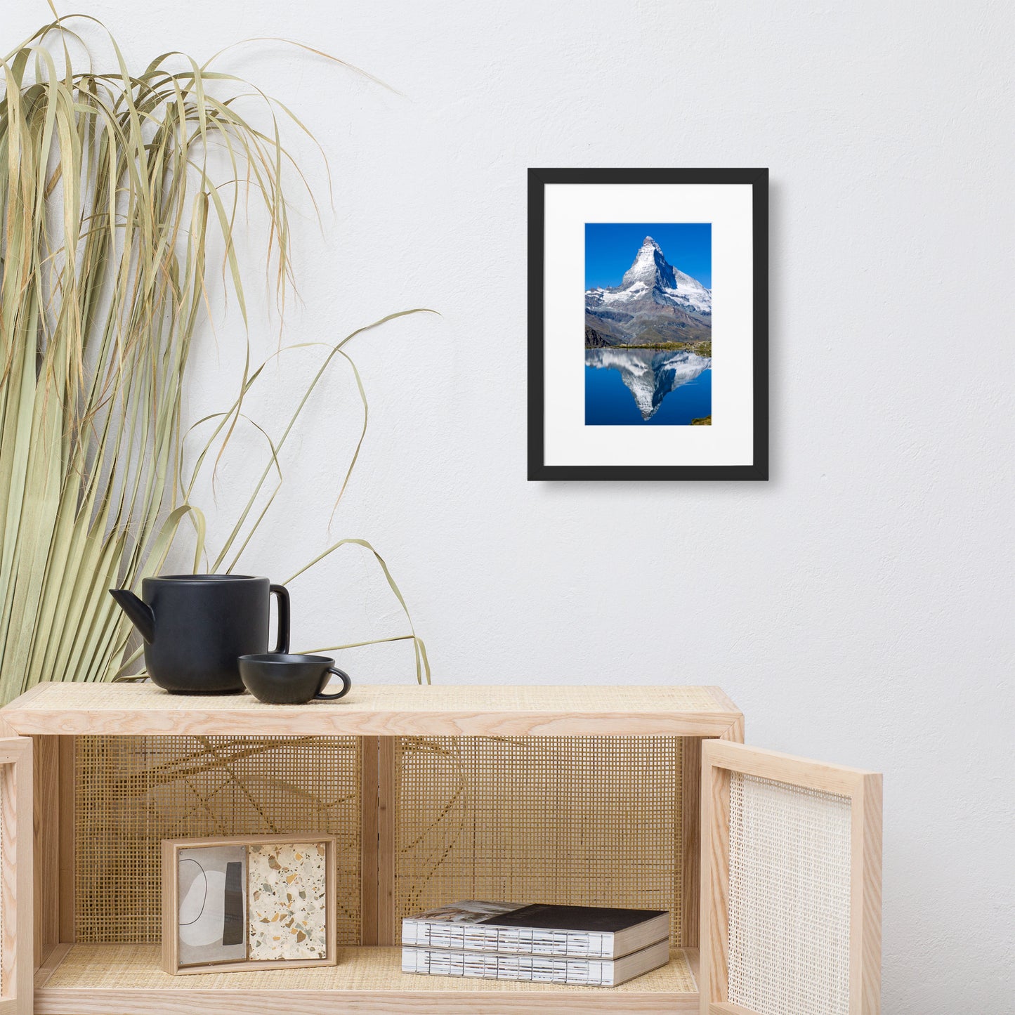 The Matterhorn in Switzerland - Matte Paper Framed Poster With Mat