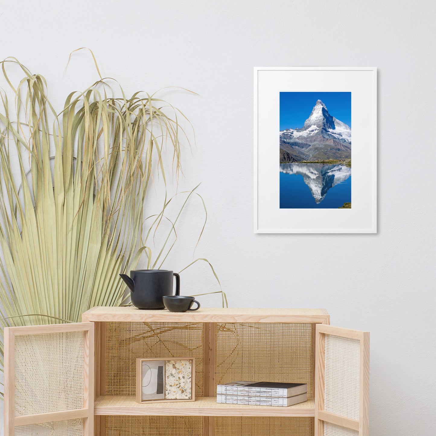 The Matterhorn in Switzerland - Matte Paper Framed Poster With Mat